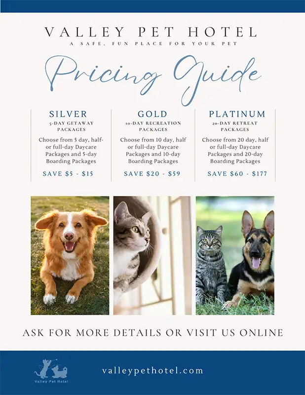 Valley Pet Hotel Pricing Guide